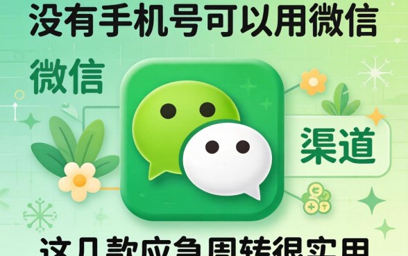 揭秘没有手机号可以用微信的渠道，这几款应急周转很实用