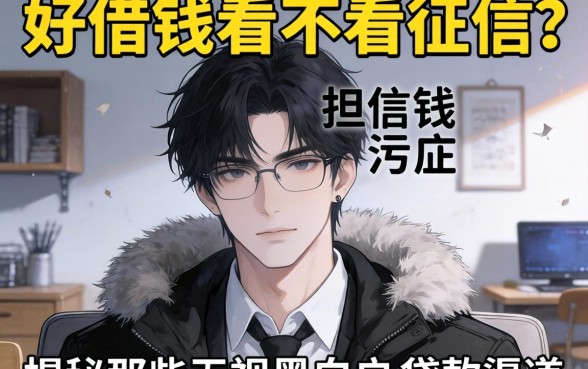 急需用钱却担心信用污点?好借钱看不看征信?揭秘那些无视黑白户的贷款渠道