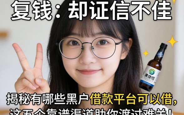 急需用钱却征信不佳?揭秘有哪些黑户借款平台可以借,这五个靠谱渠道助你渡过难关!