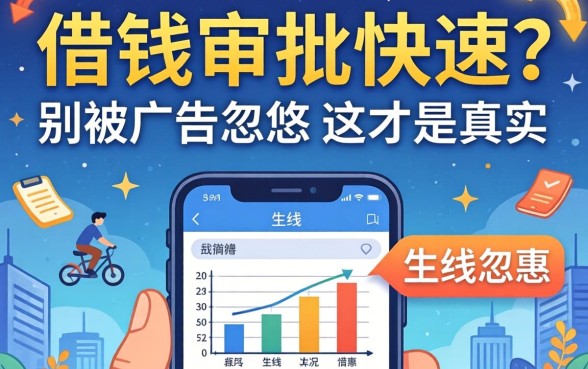 线上借钱审批快速？别被广告忽悠，这才是真实情况