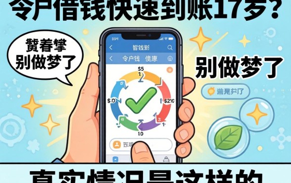 手机借钱快速到账17岁?别做梦了,真实情况是这样的