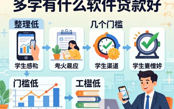 学生用什么软件贷款好?整理了几个门槛比较低的渠道