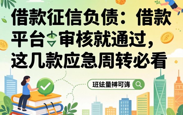 无视征信负债：借款平台不审核就通过，这几款应急周转必看