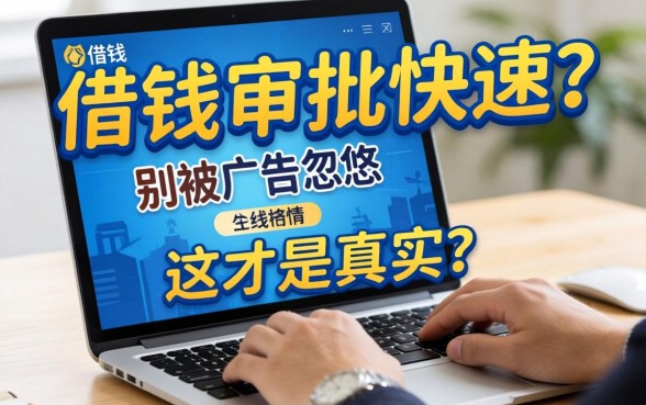 线上借钱审批快速？别被广告忽悠，这才是真实情况