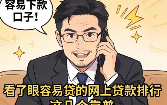 最近手头紧想找个容易下款的口子,看了眼容易贷的网上贷款排行,这几个靠谱吗?