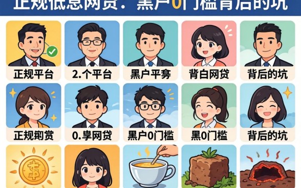 我翻了二十个平台，发现正规低息网贷和黑户0门槛背后的坑
