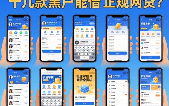 我试了十几款黑户能借的正规网贷，发现极速审核的网贷软件全是坑