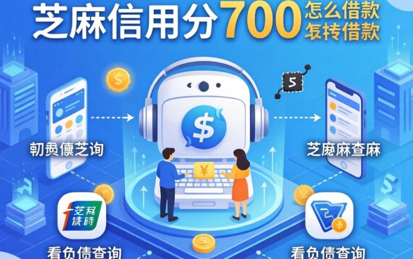 芝麻信用分700怎么借款,枚举5个不看负债查询的软件