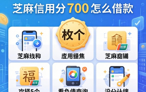 芝麻信用分700怎么借款,枚举5个不看负债查询的软件