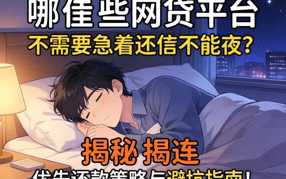 负债累累夜不能寐？哪些网贷平台不需要急着还？揭秘优先还款策略与避坑指南