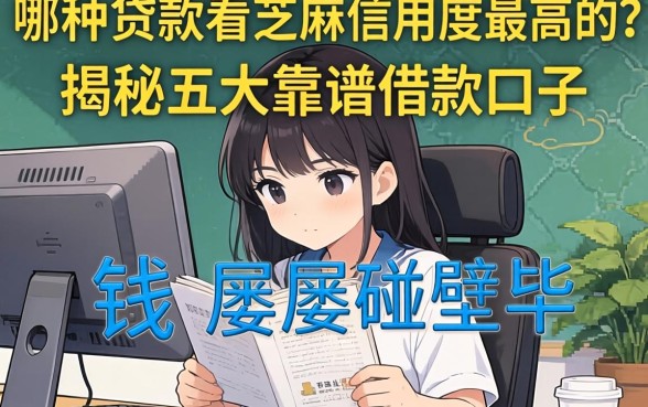 急需用钱却屡屡碰壁?哪种贷款看芝麻信用度最高的?揭秘五大靠谱借款口子