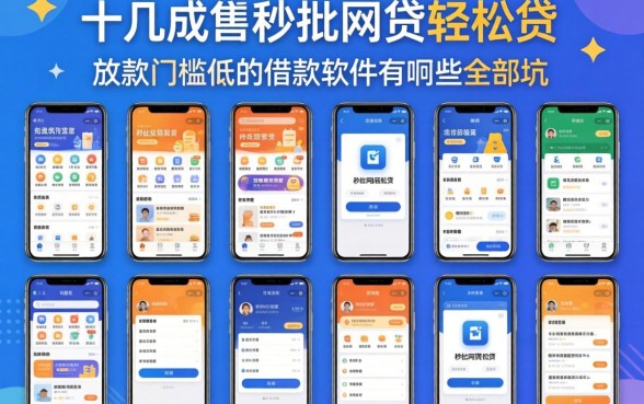 我试了十几个所谓秒批网贷轻松贷的软件，发现放款门槛低的借款软件有哪些全是坑