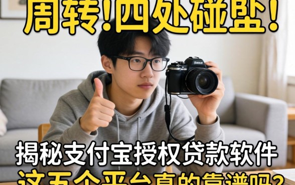 急需周转却四处碰壁？揭秘支付宝授权贷款软件，这五个平台真的靠谱吗？