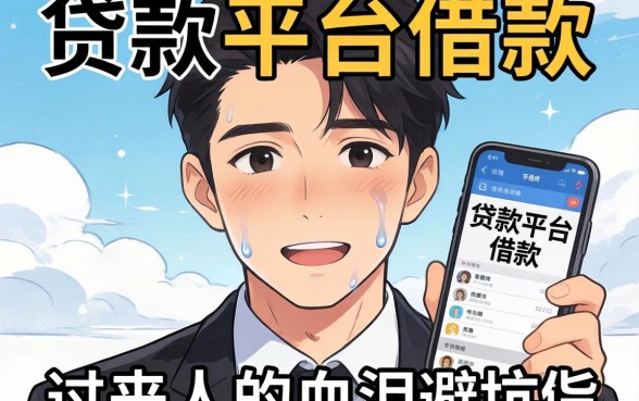 网上都有哪些贷款平台可以借款?一个过来人的血泪避坑指南