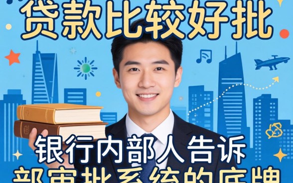 有什么贷款比较好批的吗？银行内部人告诉你审批系统的底牌