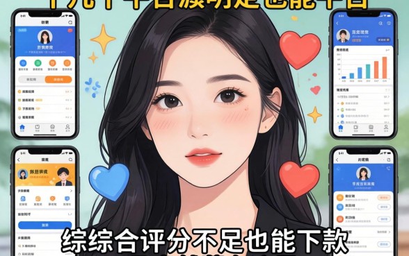 我实测了十几个平台,发现综合评分不足也能下款的口子竟然藏在这里