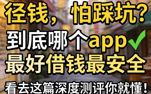 急需用钱却怕踩坑?到底哪个app最好借钱最安全,看完这篇深度测评你就懂了