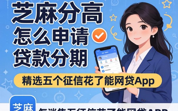 芝麻分高怎么申请贷款分期,精选五个征信花了能网贷的app