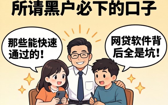 我试了十个所谓黑户必下的口子，发现那些能快速通过的网贷软件背后全是坑