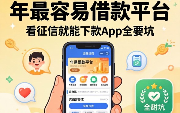 我试了2026年最容易借款平台,发现不看征信就能下款的app全是坑