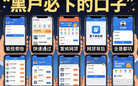 我试了十个所谓黑户必下的口子，发现那些能快速通过的网贷软件背后全是坑
