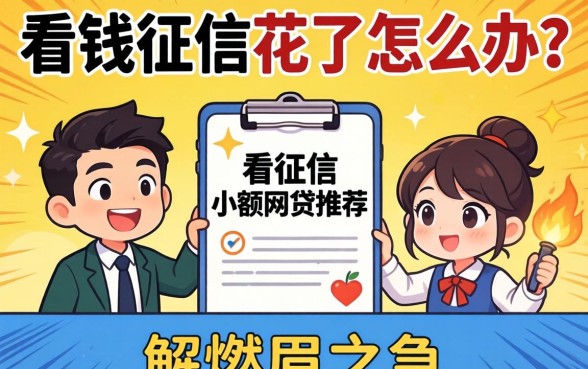 急需用钱征信花了怎么办？不看征信小额网贷推荐哪个平台能解燃眉之急？