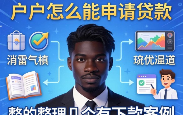 黑户怎么能申请贷款?整理几个有下款案例的渠道