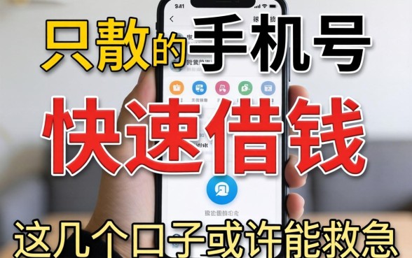 揭秘只用手机号快速借钱的方法，这几个口子或许能救急