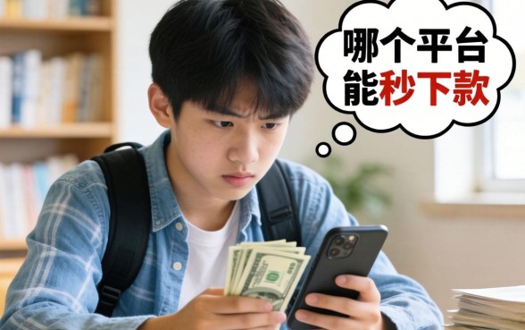 急急急！刚满16岁想借点钱买手机，哪个平台能秒下款？求大神指点！