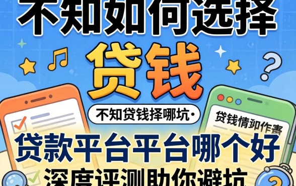 急需用钱却不知如何选择？贷款平台平台哪个好？深度评测助你避坑