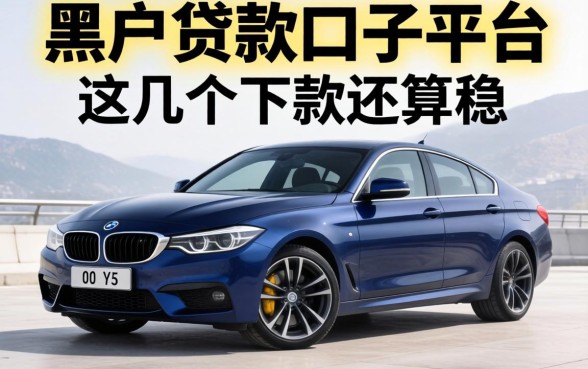 盘点有哪些黑户贷款口子的平台，这几个下款还算稳
