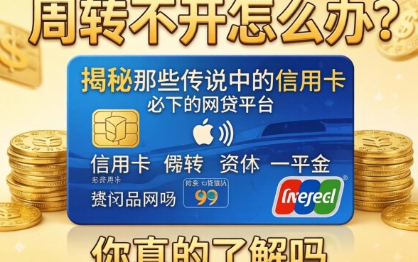 资金周转不开怎么办？揭秘那些传说中的信用卡必下的网贷平台，你真的了解吗？