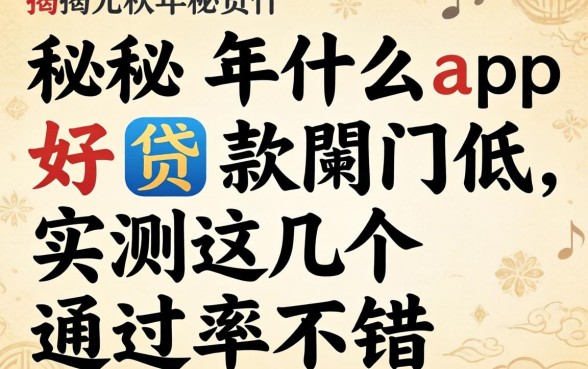 揭秘2026年什么app好贷款门槛低，实测这几个通过率不错