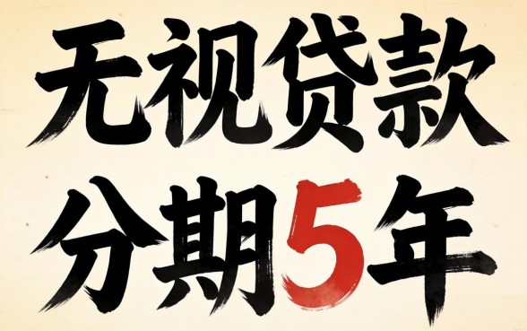 大额贷款分期5年黑户，概括五个无视黑白贷款口子