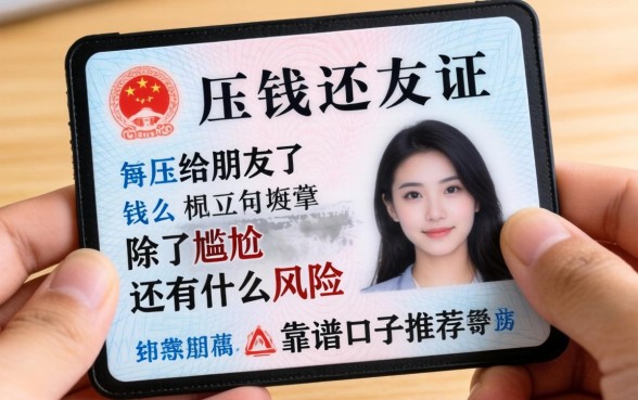 急需用钱把身份证压给朋友了，除了尴尬还有什么风险？求靠谱口子推荐！