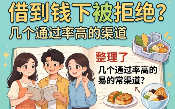 怎么容易借到钱不被拒绝?整理了几个通过率高的渠道