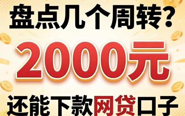 急需2000元周转？盘点几个还能下款的网贷口子