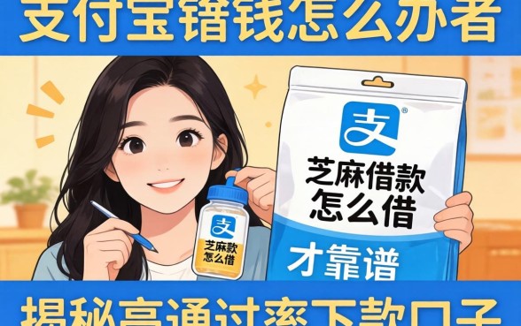 急需用钱怎么办?支付宝芝麻借款怎么借才靠谱?揭秘高通过率下款口子