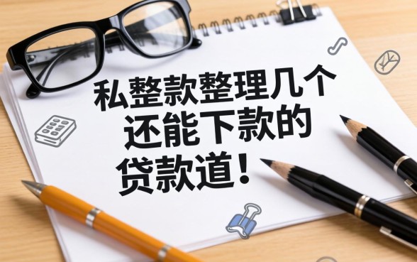 那里有私人贷款的？整理了几个还能下款的渠道