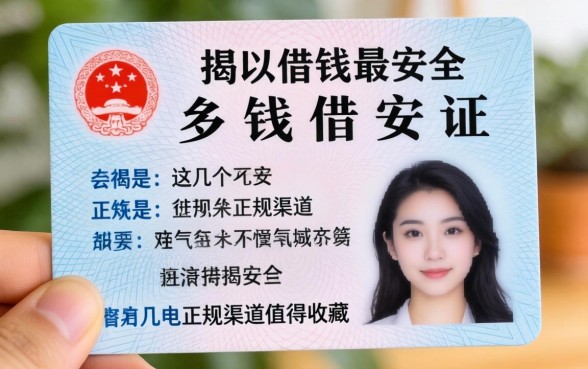 揭秘如何用身份证借钱最安全，这几个正规渠道值得收藏