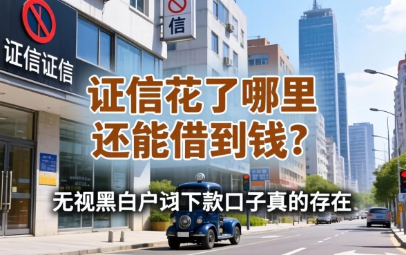 征信花了哪里还能借到钱？无视黑白户的下款口子真的存在吗？