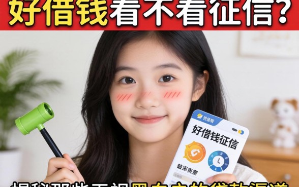 急需用钱却担心信用污点?好借钱看不看征信?揭秘那些无视黑白户的贷款渠道