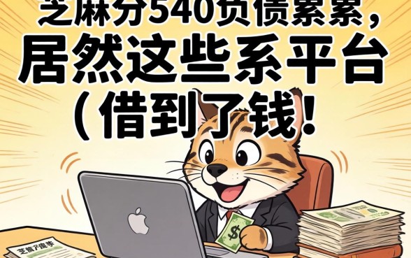 我芝麻分540负债累累,居然在这些平台借到了钱