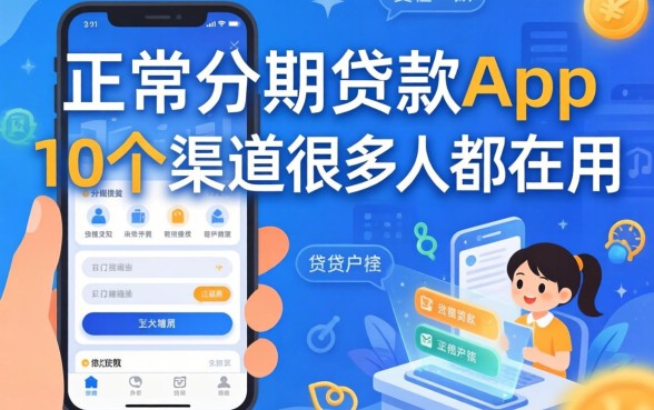揭秘正规分期贷款app，这10个渠道很多人都在用