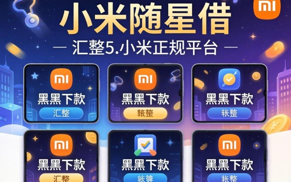 类似小米随星借的正规平台，汇整五个黑户下款软件