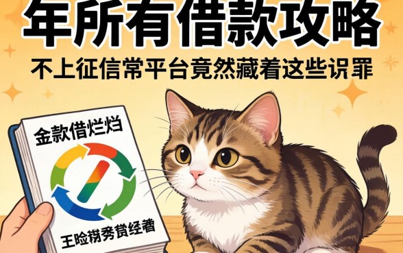 我翻烂了2026年所有的借款攻略,发现不上征信的平台竟然藏着这些猫腻