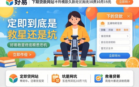 那些容易下的贷款网站，到底是救星还是坑？