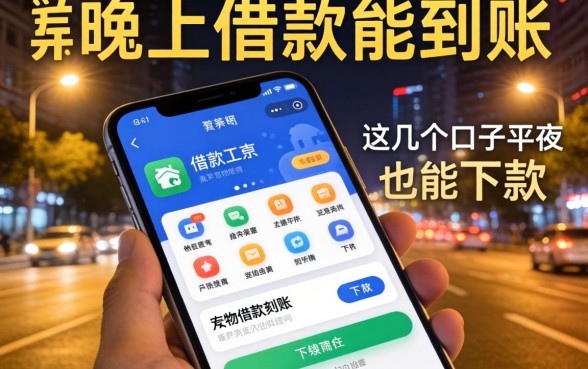 实测晚上借款能到账的app,这几个口子半夜也能下款
