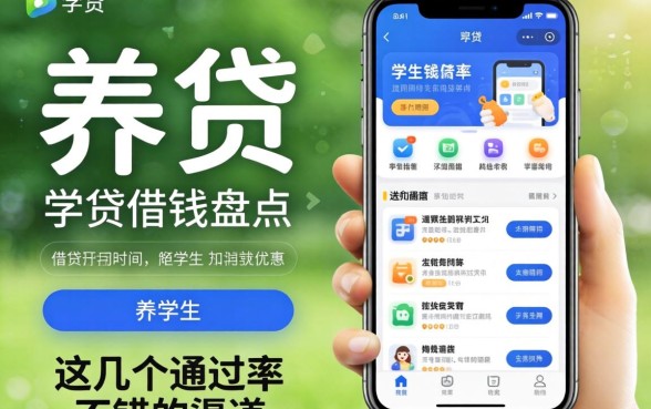 学生贷借钱软件盘点：这几个通过率不错的渠道