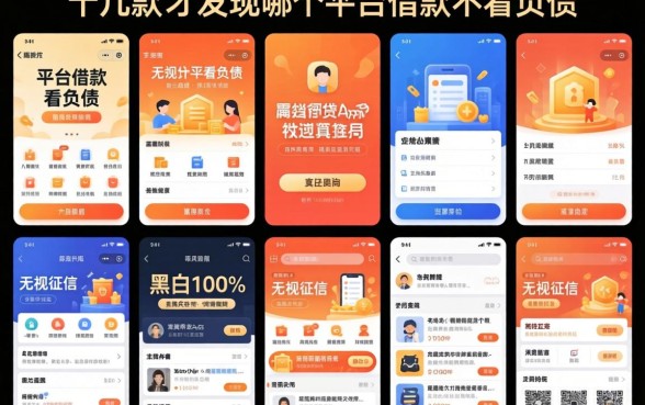 我试了十几款，才发现2026哪个平台借款不看负债和无视征信黑白100%秒下网贷app的真相